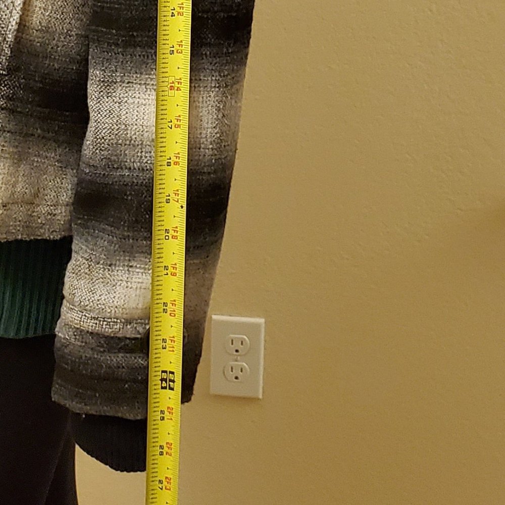 DOLLHOUSE Plaid Jacket / Coat – Black & White (Juniors Medium) - Picture 11 of 12